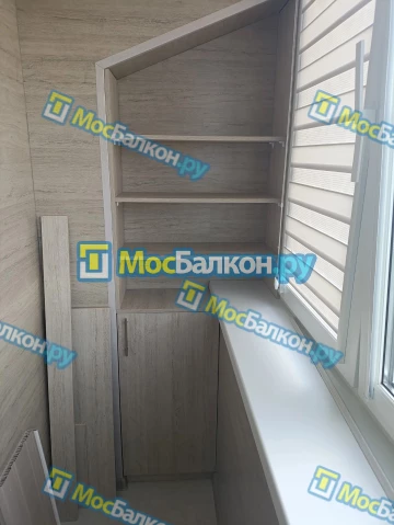 Шкаф на балкон купить в Химках на заказ недорого от МосБалкон