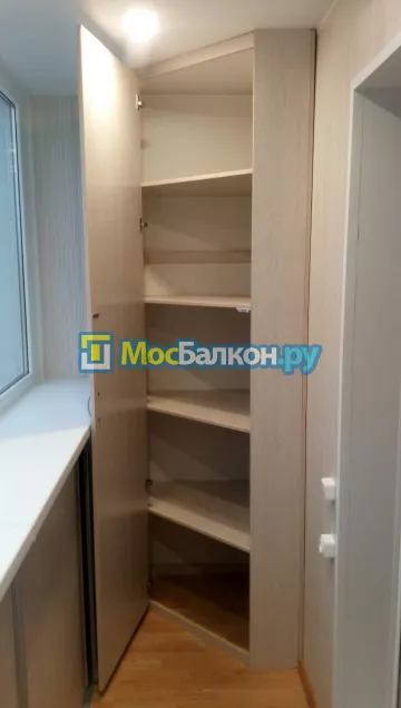 Шкаф на балкон купить в Химках на заказ недорого от МосБалкон