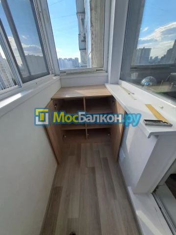 Шкаф на балкон купить в Химках на заказ недорого от МосБалкон
