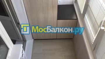 Шкаф на балкон купить в Химках на заказ недорого от МосБалкон