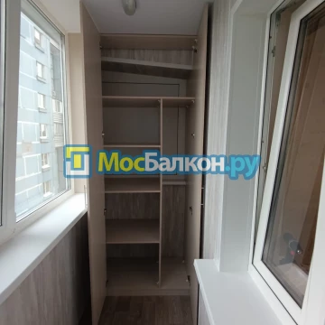 Шкаф на балкон купить в Химках на заказ недорого от МосБалкон