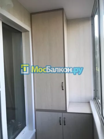 Шкаф на балкон купить в Химках на заказ недорого от МосБалкон