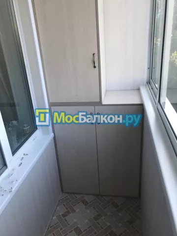Шкаф на балкон купить в Химках на заказ недорого от МосБалкон