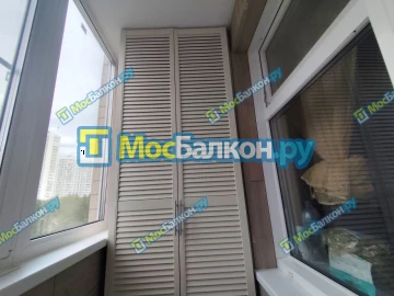 Шкаф на балкон купить в Химках на заказ недорого от МосБалкон