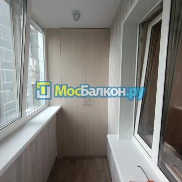 Шкаф на балкон купить в Химках на заказ недорого от МосБалкон