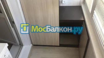 Шкаф на балкон купить в Химках на заказ недорого от МосБалкон
