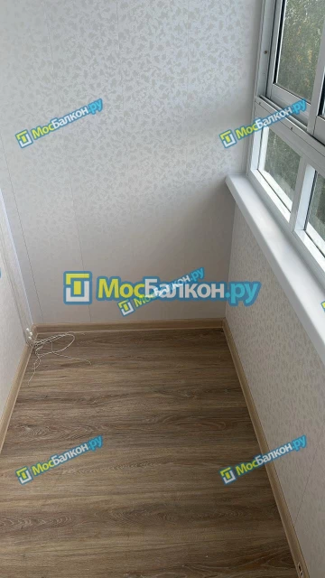 Отделка балкона и лоджии пластиковыми ПВХ панелями в Химках от компании МосБалкон