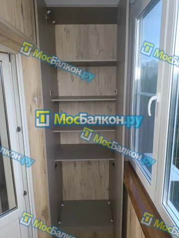 Шкаф на балкон купить в Химках на заказ недорого от МосБалкон