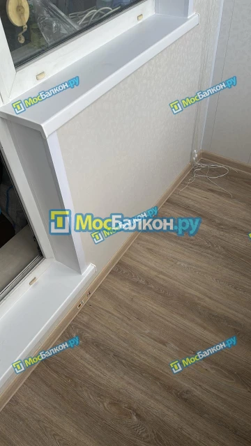 Отделка балкона и лоджии пластиковыми ПВХ панелями в Химках от компании МосБалкон