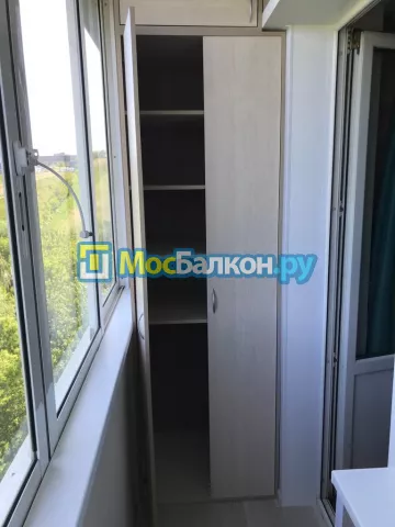 Шкаф на балкон купить в Химках на заказ недорого от МосБалкон