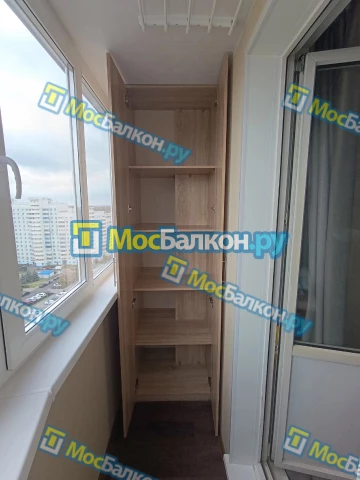 Шкаф на балкон купить в Химках на заказ недорого от МосБалкон