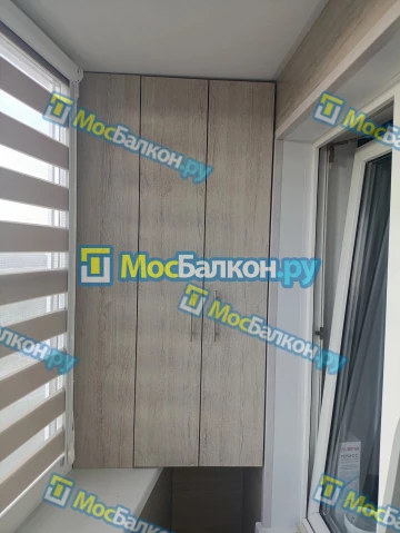 Шкаф на балкон купить в Химках на заказ недорого от МосБалкон
