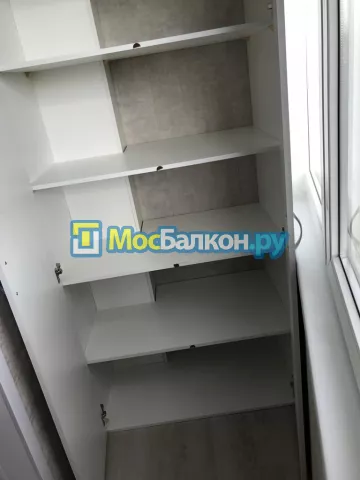 Шкаф на балкон купить в Химках на заказ недорого от МосБалкон
