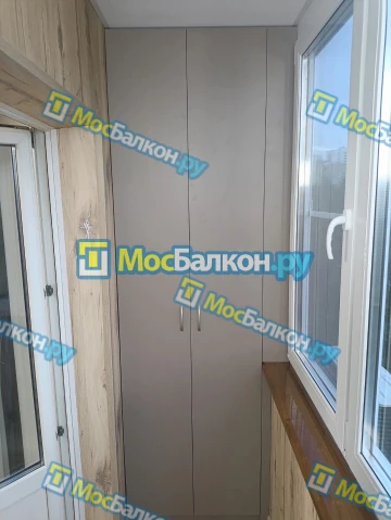 Шкаф на балкон купить в Химках на заказ недорого от МосБалкон