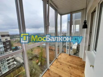 Отделка балкона и лоджии пластиковыми ПВХ панелями в Химках от компании МосБалкон
