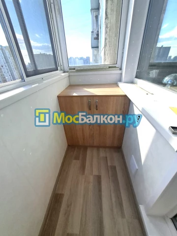 Шкаф на балкон купить в Химках на заказ недорого от МосБалкон