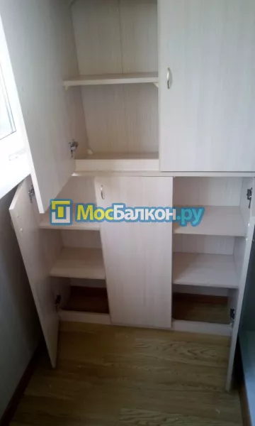Шкаф на балкон купить в Химках на заказ недорого от МосБалкон