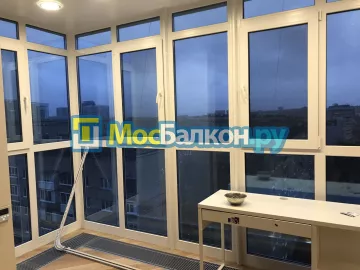 Отделка балкона и лоджии пластиковыми ПВХ панелями в Химках от компании МосБалкон