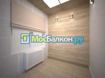 Отделка балкона и лоджии пластиковыми ПВХ панелями в Химках от компании МосБалкон