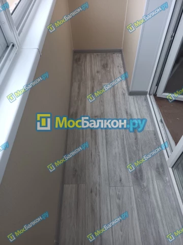 Отделка балкона и лоджии пластиковыми ПВХ панелями в Химках от компании МосБалкон
