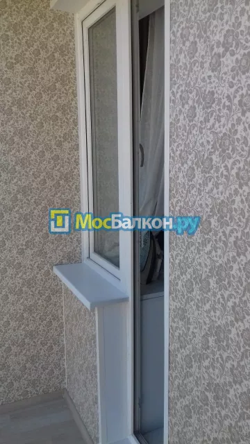 Отделка балкона и лоджии пластиковыми ПВХ панелями в Химках от компании МосБалкон