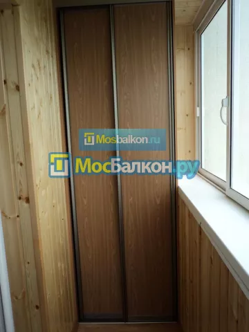 Шкаф на балкон купить в Химках на заказ недорого от МосБалкон