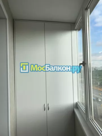 Шкаф на балкон купить в Химках на заказ недорого от МосБалкон