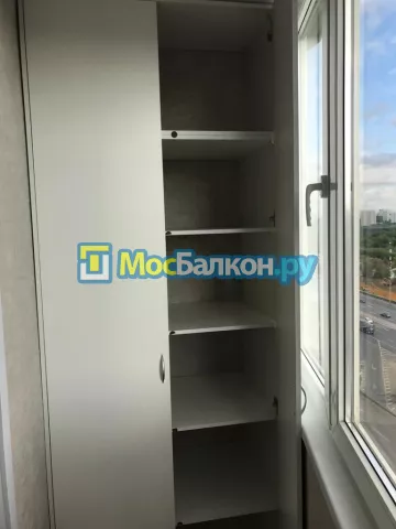 Шкаф на балкон купить в Химках на заказ недорого от МосБалкон