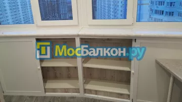 Шкаф на балкон купить в Химках на заказ недорого от МосБалкон